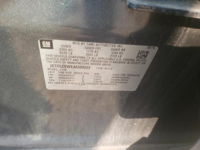 Photo 10 from auction – 2010 GMC TERRAIN SL with VIN 2CTFLCEWXA6399223