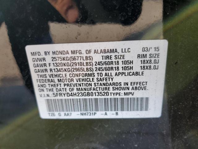 Photo 10 from auction – 2016 ACURA MDX with VIN 5FRYD4H23GB013520