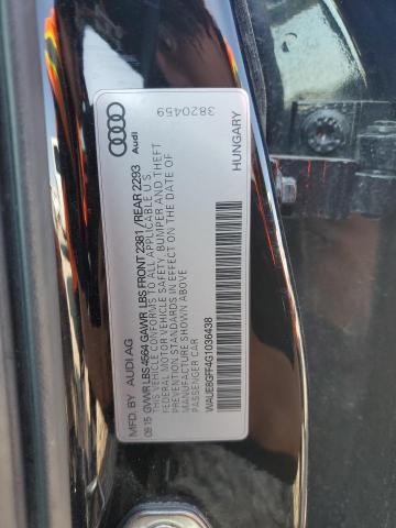 Photo 10 from auction – 2016 AUDI A3 PREMIUM with VIN WAUE8GFF4G1036438