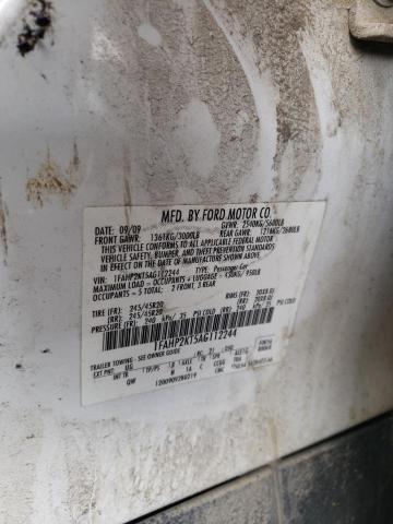 Photo 10 from auction – 2010 FORD TAURUS SHO with VIN 1FAHP2KT5AG112244