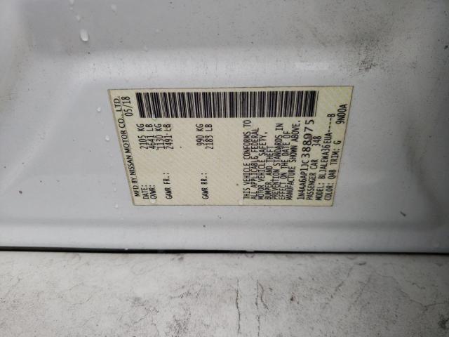 Photo 10 from auction – 2018 NISSAN MAXIMA 3.5 with VIN 1N4AA6AP1JC388975