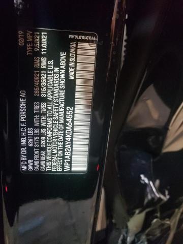 Photo 10 from auction – 2019 PORSCHE CAYENNE S with VIN WP1AB2AY4KDA64552