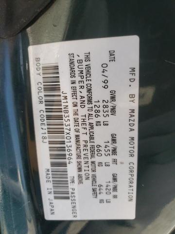 Photo 10 from auction – 1999 MAZDA MX-5 MIATA with VIN JM1NB3537X0136964