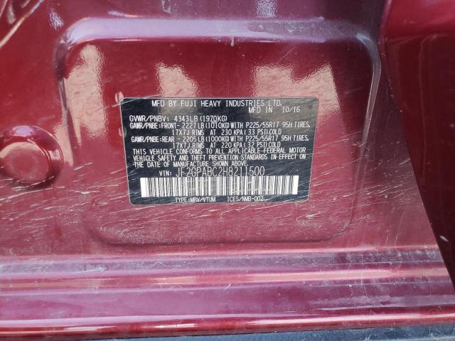 Photo 10 from auction – 2017 SUBARU CROSSTREK with VIN JF2GPABC2H8211500