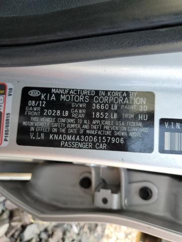 Photo 10 from auction – 2013 KIA RIO LX with VIN KNADM4A30D6157906