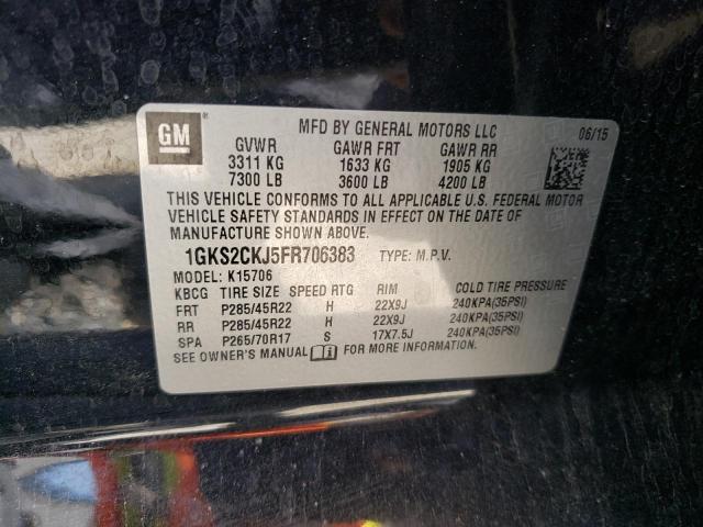 Photo 10 from auction – 2015 GMC YUKON DENA with VIN 1GKS2CKJ5FR706383