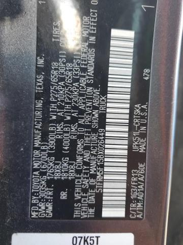 Photo 10 from auction – 2011 TOYOTA TUNDRA DOU with VIN 5TFRM5F15BX026449