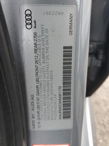 Photo 10 from auction – 2017 AUDI A6 PREMIUM with VIN WAUF8AFC9HN081179