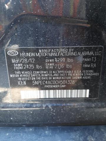 Photo 10 from auction – 2012 HYUNDAI SONATA SE with VIN 5NPEC4AC0CH501328