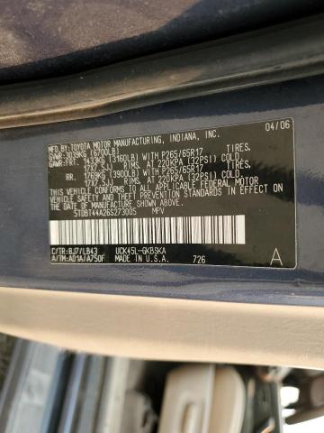 Photo 10 from auction – 2006 TOYOTA SEQUOIA SR with VIN 5TDBT44A26S273005