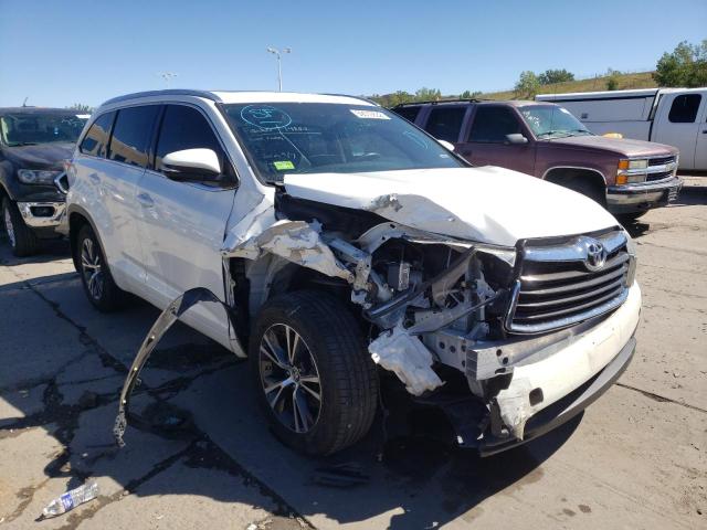 TOYOTA HIGHLANDER 2016 with VIN 5TDJKRFH4GS281744 - Photo from auction