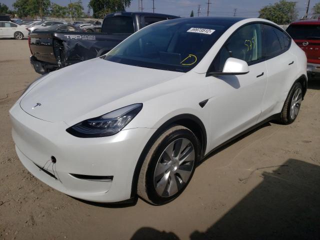 Photo 2 from auction – 2021 TESLA MODEL Y with VIN 5YJYGDEE3MF245991
