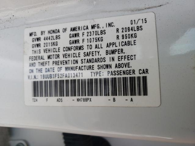 Photo 10 from auction – 2015 ACURA TLX TECH with VIN 19UUB1F52FA013471