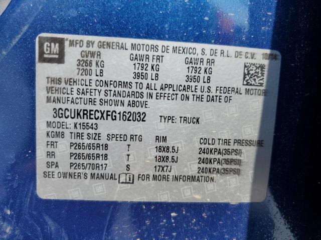 Photo 10 from auction – 2015 CHEVROLET silverado with VIN 3GCUKRECXFG162032