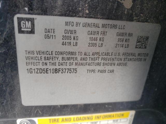 Photo 10 from auction – 2011 CHEVROLET MALIBU 2LT with VIN 1G1ZD5E10BF377575