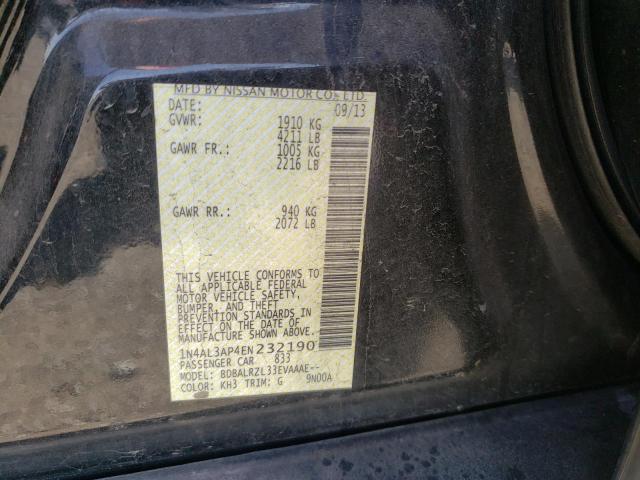 Photo 10 from auction – 2014 NISSAN ALTIMA with VIN 1N4AL3AP4EN232190