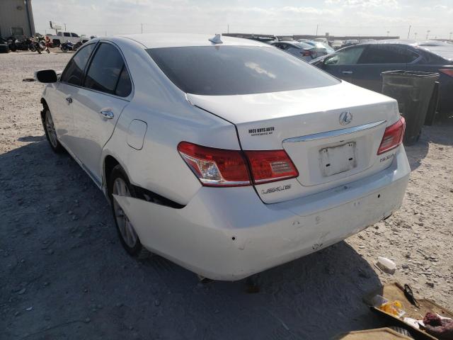 Photo 3 from auction – 2010 LEXUS ES 350 with VIN JTHBK1EG0A2409876