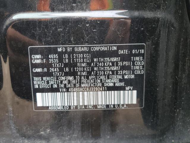 Photo 10 from auction – 2018 SUBARU OUTBACK 2. with VIN 4S4BSACC6J3292411