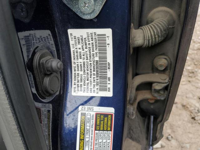 Photo 10 from auction – 2009 HONDA CIVIC LX with VIN 19XFA16589E002888