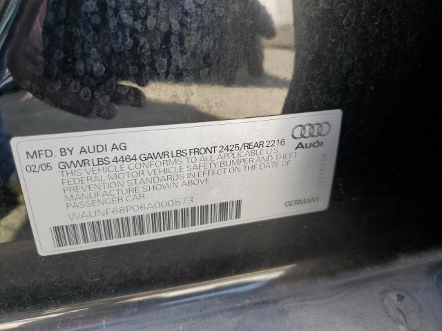Photo 10 from auction – 2006 AUDI A3 2.0 PRE with VIN WAUNF68P06A000573