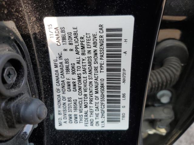 Photo 10 from auction – 2016 HONDA CIVIC LX with VIN 2HGFC2F55GH508410