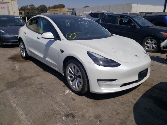 TESLA MODEL 3 2022 with VIN 5YJ3E1EB5NF142576 - Photo from auction