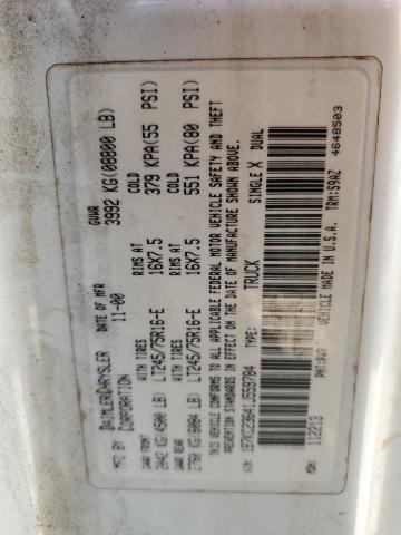 Photo 10 from auction – 2001 DODGE RAM 2500 with VIN 1B7KC23641J559784