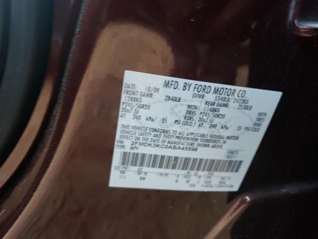 Photo 10 from auction – 2010 FORD EDGE LIMIT with VIN 2FMDK3KC0ABA45598