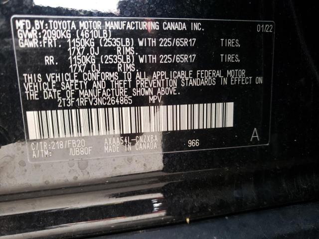 Photo 10 from auction – 2022 TOYOTA RAV4 LE with VIN 2T3F1RFV3NC264865