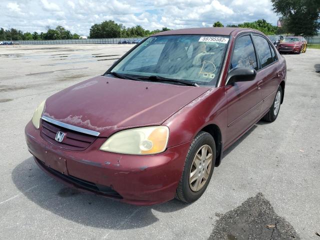 Photo 2 from auction – 2003 HONDA CIVIC LX with VIN 2HGES16583H615678