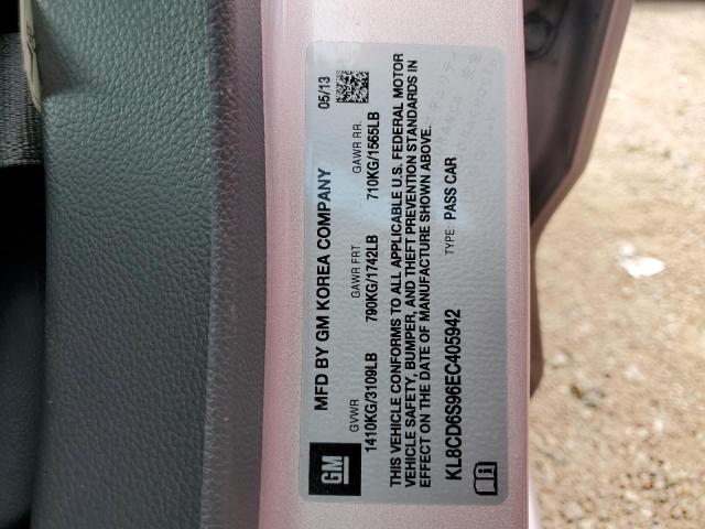 Photo 10 from auction – 2014 CHEVROLET SPARK 1LT with VIN KL8CD6S96EC405942