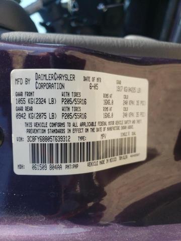 Photo 10 from auction – 2005 CHRYSLER PT CRUISER with VIN 3C8FY68805T639312