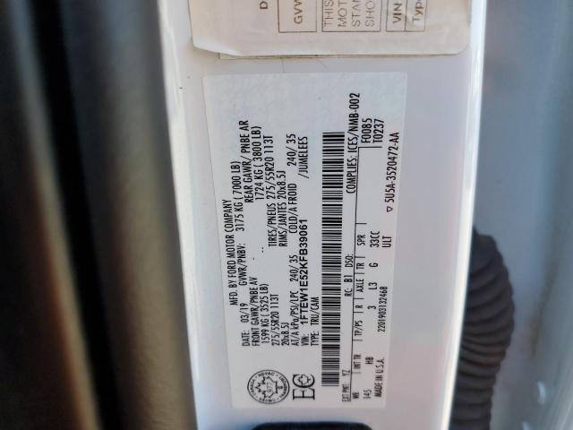 Photo 10 from auction – 2019 FORD F150 SUPER with VIN 1FTEW1E52KFB39061