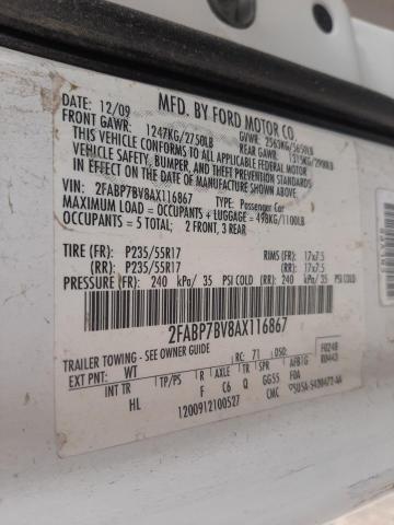 Photo 10 from auction – 2010 FORD CROWN VICT with VIN 2FABP7BV8AX116867