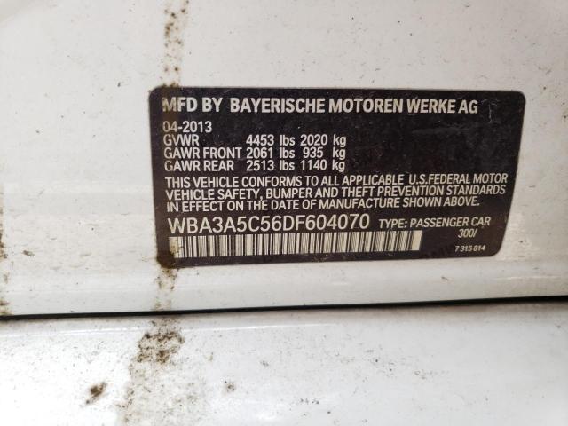 Photo 10 from auction – 2013 BMW 328 I with VIN WBA3A5C56DF604070