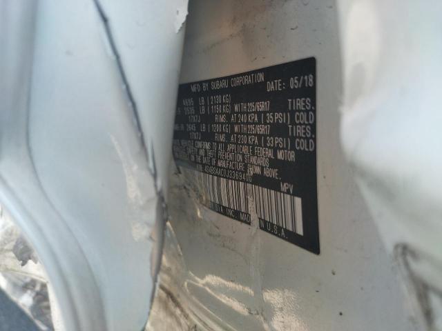 Photo 10 from auction – 2018 SUBARU OUTBACK 2. with VIN 4S4BSAAC0J3369406