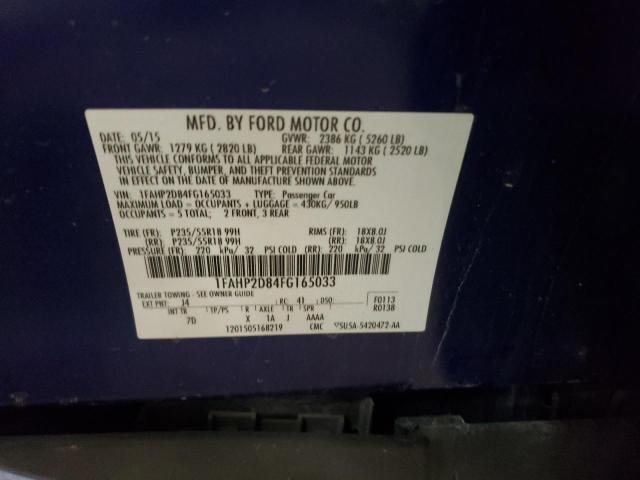 Photo 10 from auction – 2015 FORD TAURUS SE with VIN 1FAHP2D84FG165033