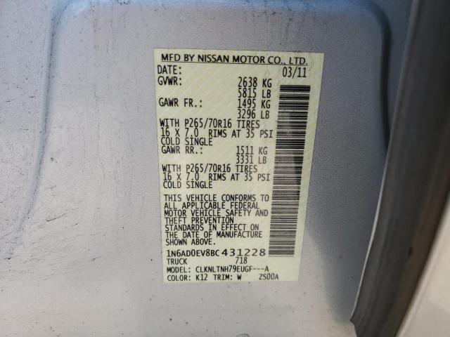 Photo 10 from auction – 2011 NISSAN FRONTIER S with VIN 1N6AD0EV8BC431228