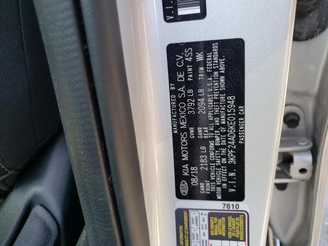 Photo 10 from auction – 2019 KIA FORTE FE with VIN 3KPF24AD6KE015948