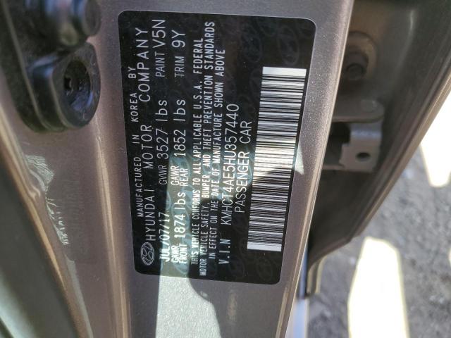 Photo 10 from auction – 2017 HYUNDAI ACCENT SE with VIN KMHCT4AE5HU357440
