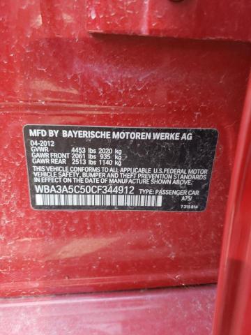 Photo 10 from auction – 2012 BMW 328 I with VIN WBA3A5C50CF344912