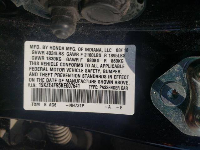 Photo 10 from auction – 2019 HONDA INSIGHT TO with VIN 19XZE4F95KE007641
