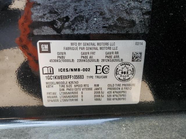 Photo 10 from auction – 2015 CHEVROLET SILVERADO with VIN 1GC1KWE8XFF105683