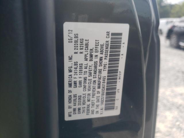 Photo 10 from auction – 2012 HONDA ACCORD EXL with VIN 1HGCS1B80CA018465