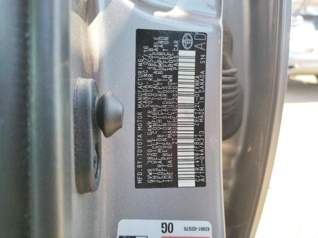 Photo 10 from auction – 2016 TOYOTA COROLLA L with VIN 2T1BURHE1GC720201