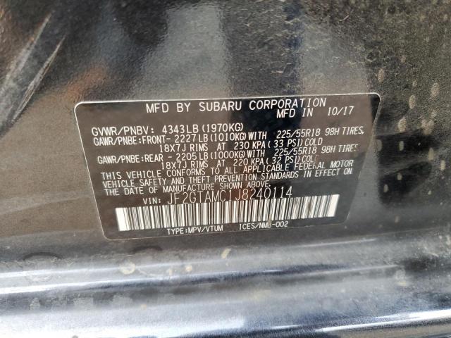Photo 10 from auction – 2018 SUBARU CROSSTREK with VIN JF2GTAMC1J8240114