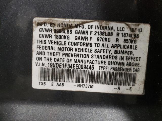 Photo 10 from auction – 2014 ACURA ILX 20 with VIN 19VDE1F34EE009446