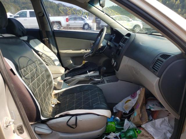 Photo 5 from auction – 2009 KIA SPECTRA EX with VIN KNAFE221795626381