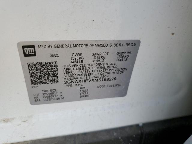 Photo 10 from auction – 2021 CHEVROLET EQUINOX LS with VIN 3GNAXHEVXMS168270