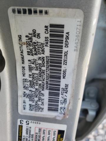 Photo 10 from auction – 2007 TOYOTA COROLLA CE with VIN 1NXBR32E27Z929825